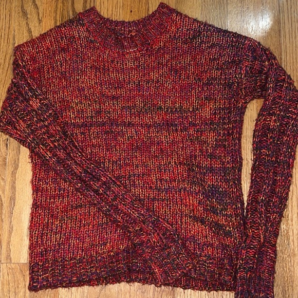 SHEIN Colorful Red Crewneck Sweater Size Small Worn Once. - Picture 4 of 6